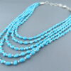 Layered Sleeping Beauty Turquoise Necklace by Desiree Yellowhorse