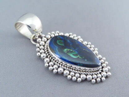 Azurite/Malachite Pendant by Artie Yellowhorse