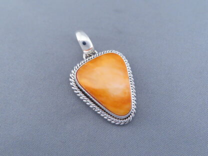 Spiny Oyster Shell Drop Pendant by Artie Yellowhorse