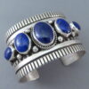 Lapis Cuff Bracelet by Albert Jake