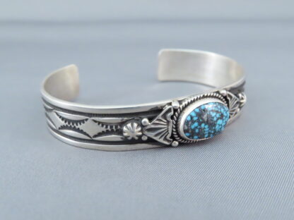 Narrow Kingman Turquoise Bracelet by Happy Piasso