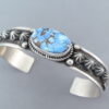 Golden Hills Turquoise Bracelet Cuff by Albert Jake – Large