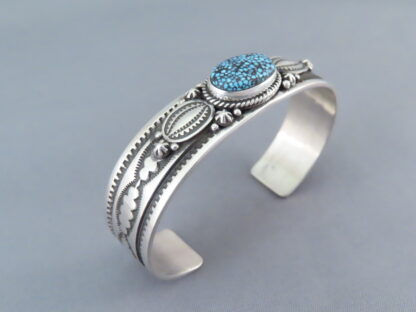 Narrow Kingman Turquoise Cuff Bracelet