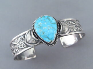 Kingman Turquoise Sterling Silver Cuff Bracelet