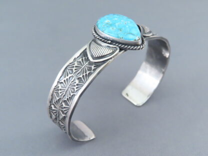 Kingman Turquoise Sterling Silver Cuff Bracelet