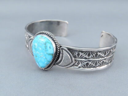 Kingman Turquoise Sterling Silver Cuff Bracelet