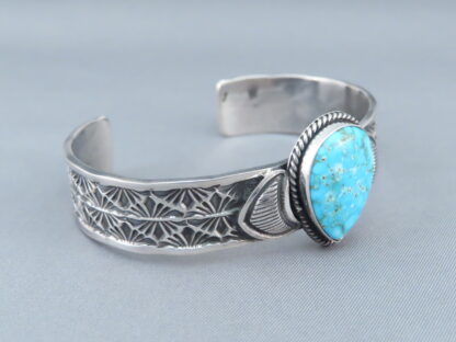 Kingman Turquoise Sterling Silver Cuff Bracelet