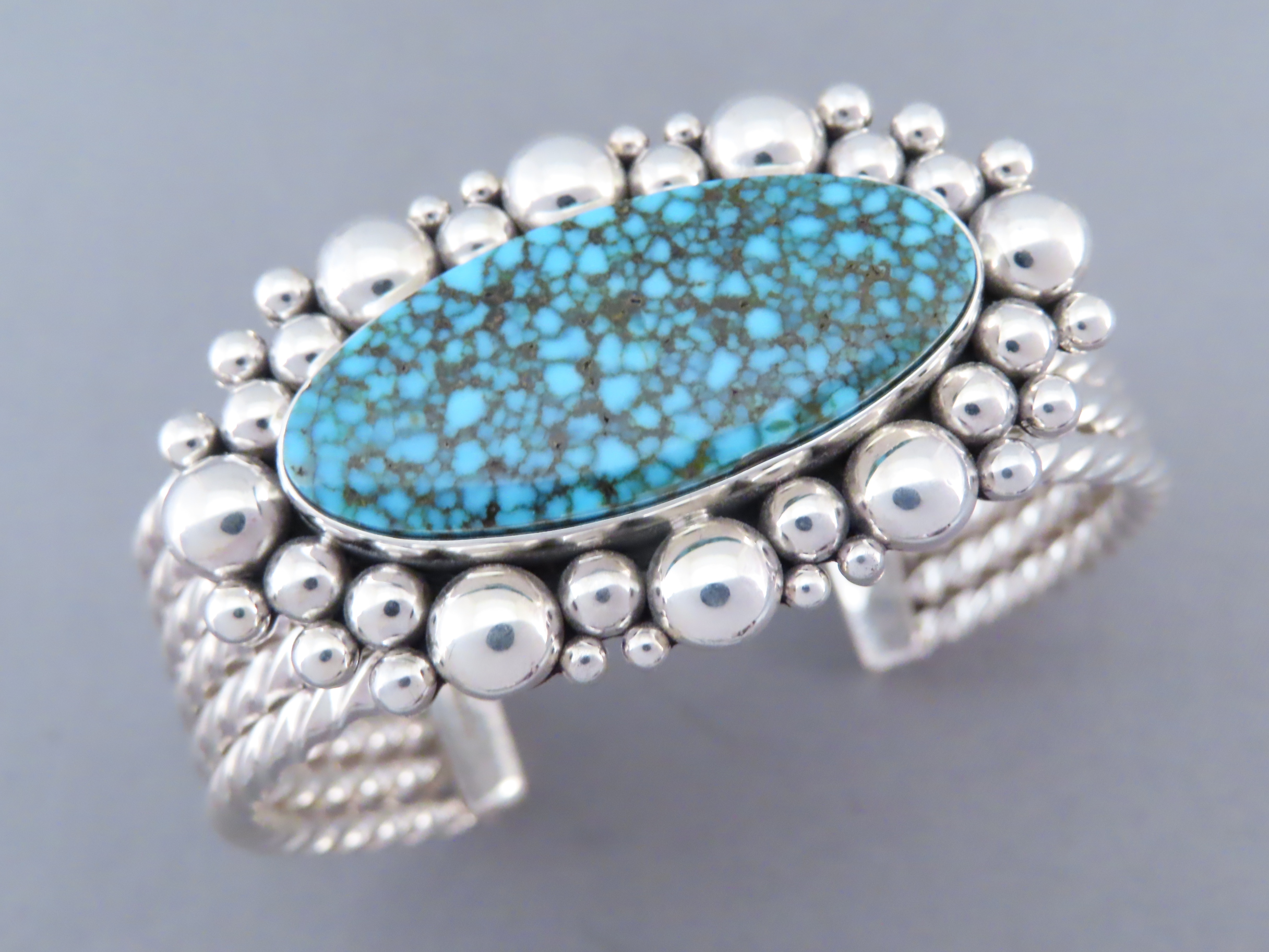 Kingman Turquoise Bracelet by Artie Yellowhorse