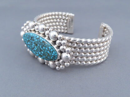 Kingman Turquoise Bracelet by Artie Yellowhorse
