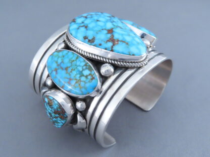 IMPRESSIVE Five-Stone Turquoise Cuff Bracelet (Kingman Turquoise)