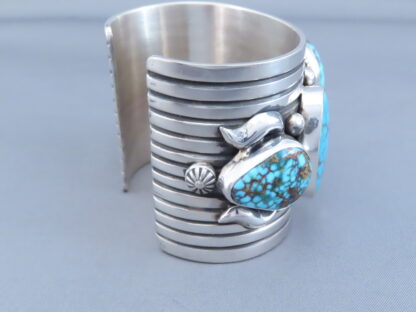 IMPRESSIVE Five-Stone Turquoise Cuff Bracelet (Kingman Turquoise)