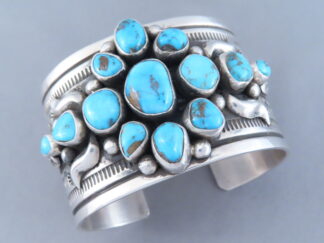 Kingman Turquoise Cluster Bracelet
