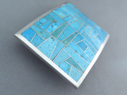 Turquoise Inlay Belt Buckle
