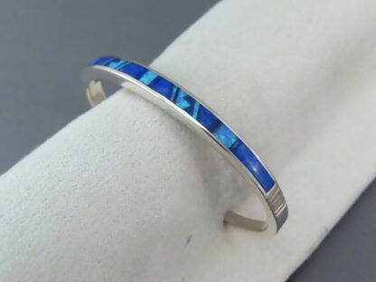 Lovely Inlay Cuff Bracelet with Lapis & Opal