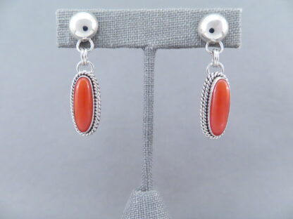Mediterranean Coral Earrings by Artie Yellowhorse (Posts)