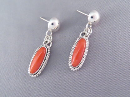 Mediterranean Coral Earrings by Artie Yellowhorse (Posts)
