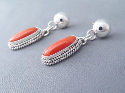 Mediterranean Coral Earrings by Artie Yellowhorse (Posts)