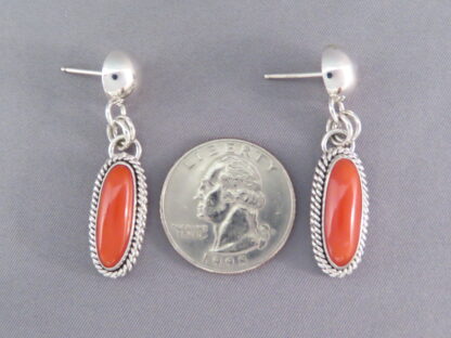 Mediterranean Coral Earrings by Artie Yellowhorse (Posts)