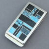 Money Clip with Black Jade & Turquoise Inlay