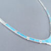Sterling Silver & Turquoise Inlay Necklace