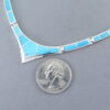 Sterling Silver & Turquoise Inlay Necklace