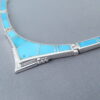 Sterling Silver & Turquoise Inlay Necklace