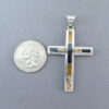 Multi-Stone Inlay Cross Pendant (Large)