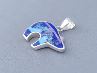 Inlaid Bear Pendant – Reversible Inlay Bear