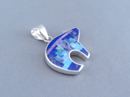 Inlaid Bear Pendant – Reversible Inlay Bear