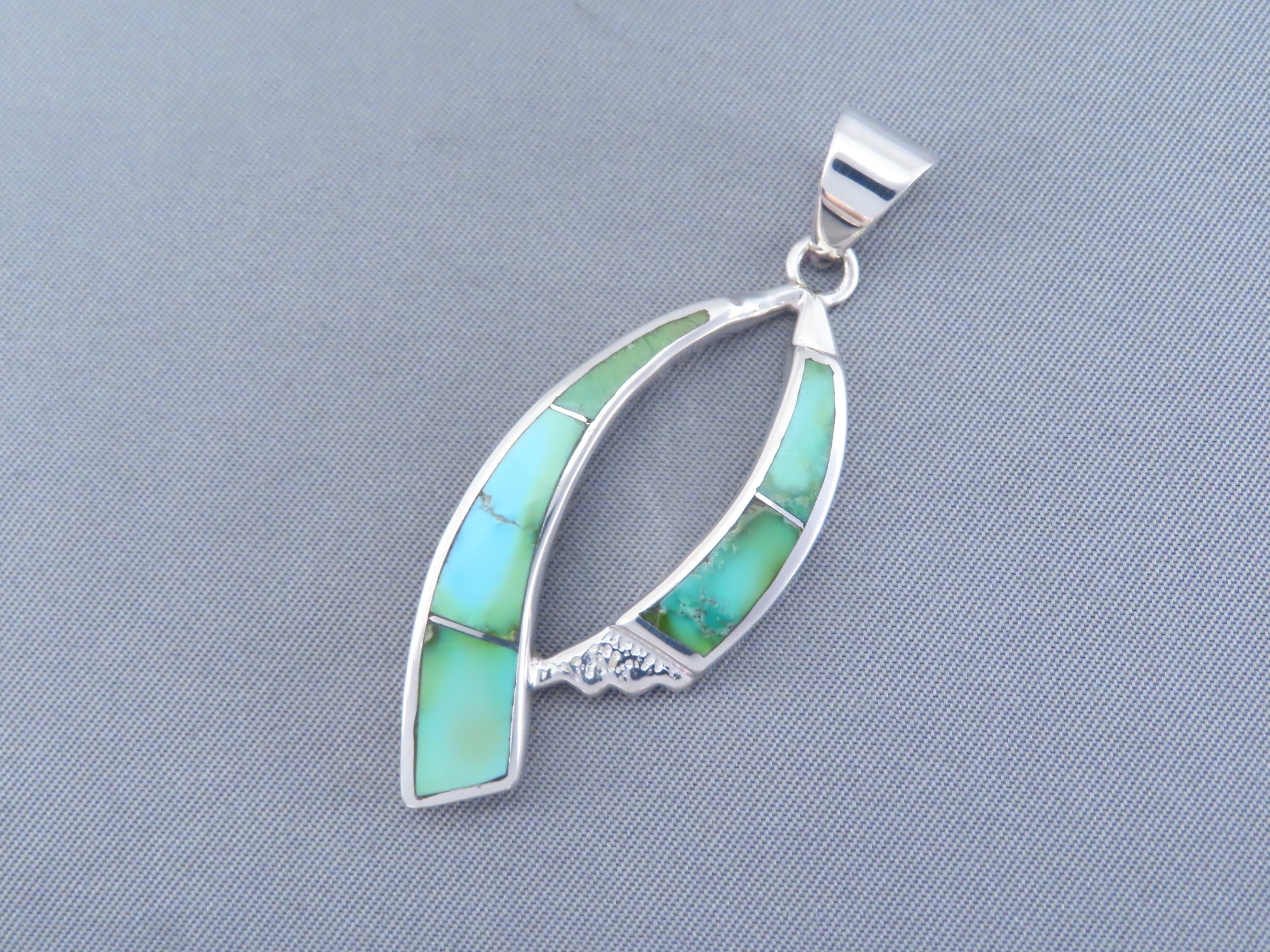 Turquoise Inlay Pendant – Sonoran Gold Turquoise