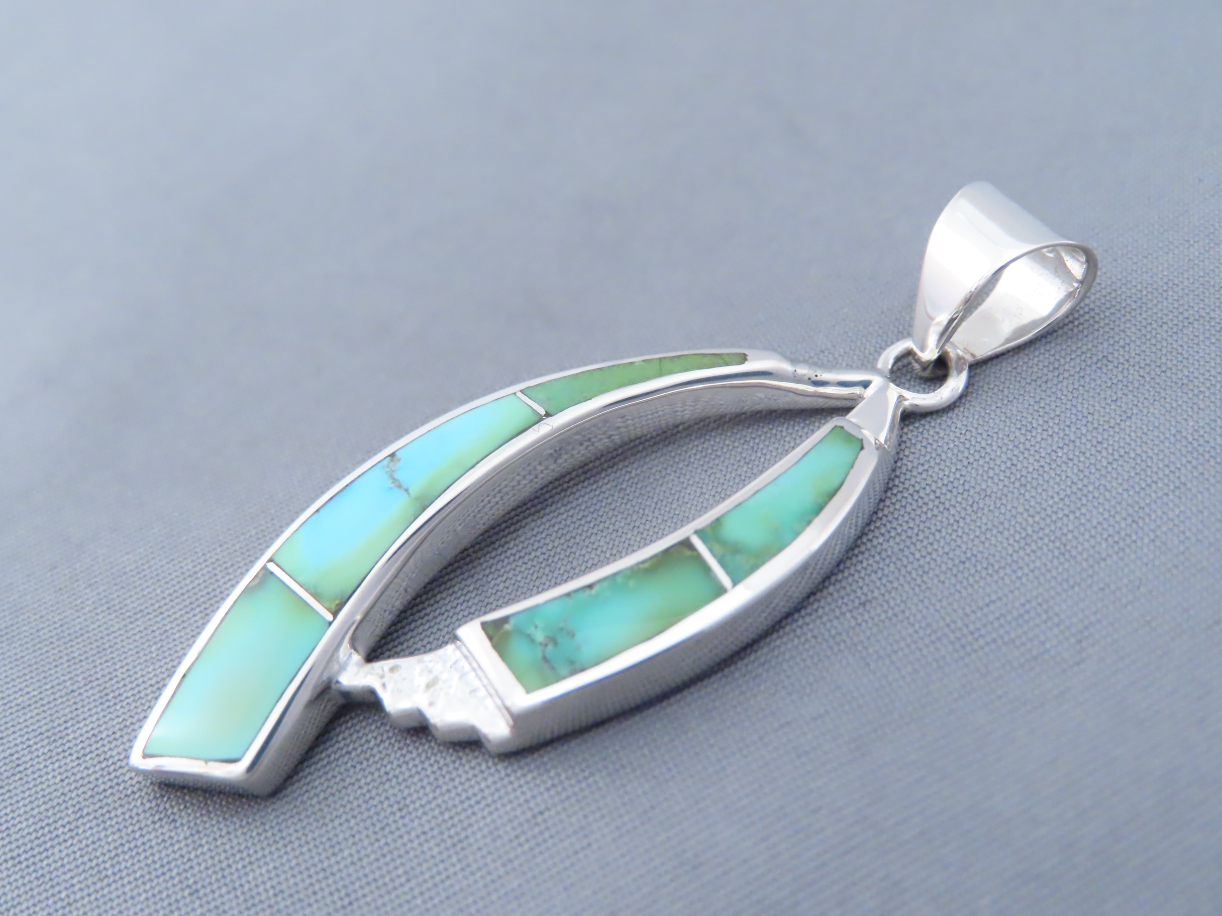 Turquoise Inlay Pendant – Sonoran Gold Turquoise