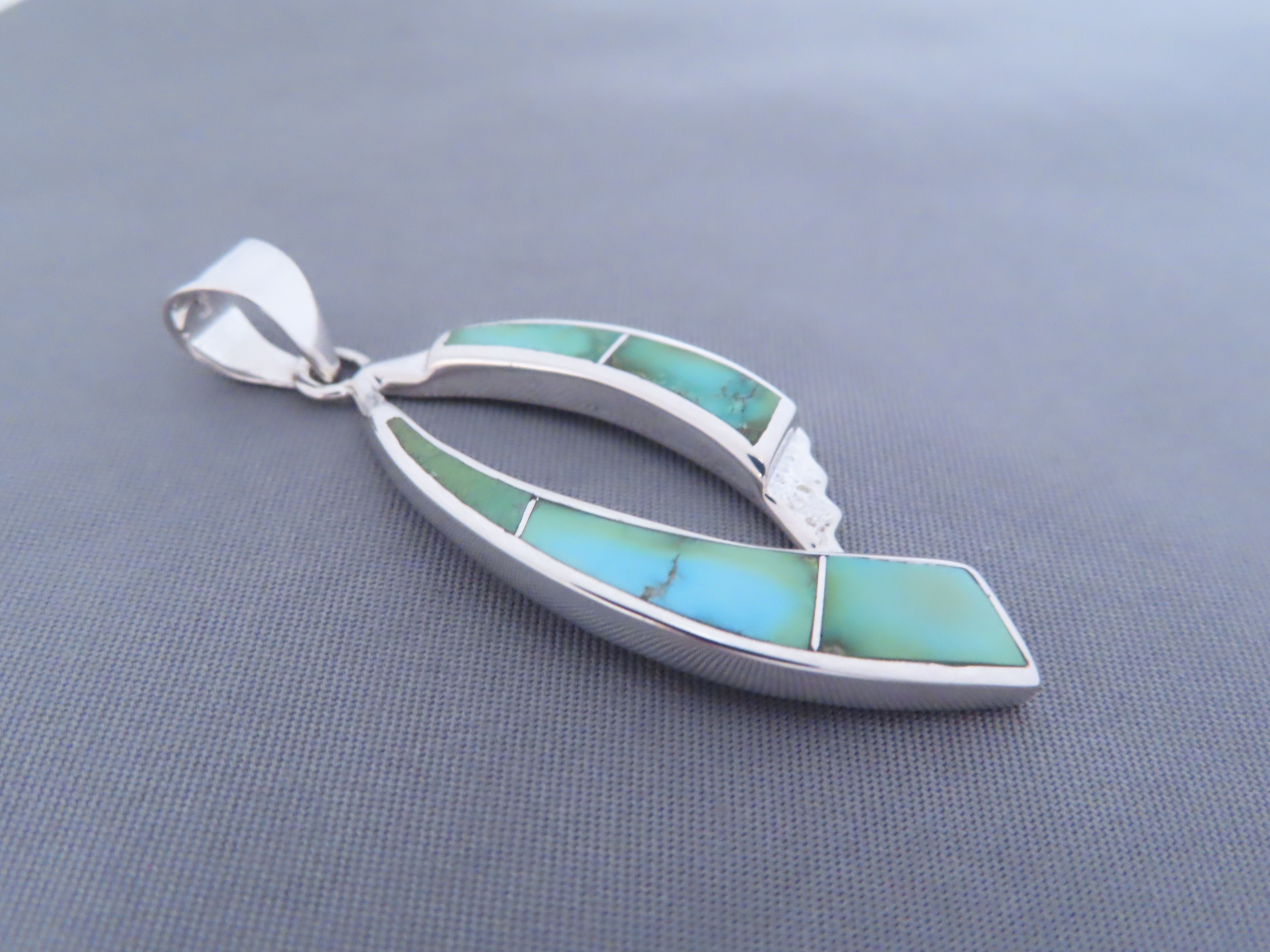 Turquoise Inlay Pendant – Sonoran Gold Turquoise
