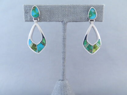 Sonoran Gold Turquoise Inlay Earrings