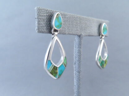 Sonoran Gold Turquoise Inlay Earrings