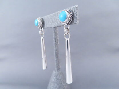 Artie Yellowhorse Sleeping Beauty Turquoise Dangling Earrings