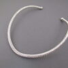 Braided Sterling Silver Collar Necklace by Artie Yellowhorse