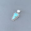 Blue Gem Turquoise Pendant by Artie Yellowhorse