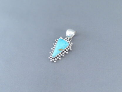 Blue Gem Turquoise Pendant by Artie Yellowhorse