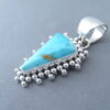 Blue Gem Turquoise Pendant by Artie Yellowhorse