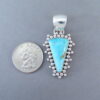 Blue Gem Turquoise Pendant by Artie Yellowhorse