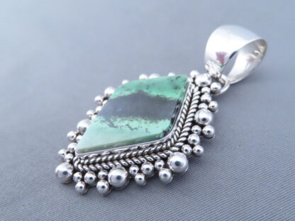 Green Garnet Pendant by Artie Yellowhorse