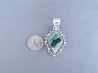 Green Garnet Pendant by Artie Yellowhorse