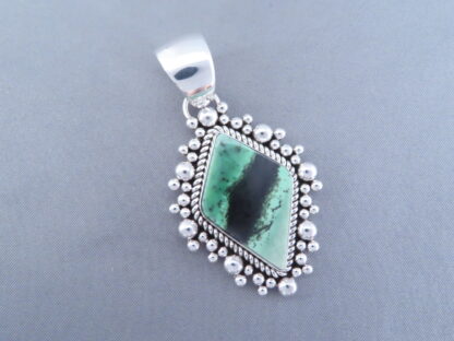 Green Garnet Pendant by Artie Yellowhorse