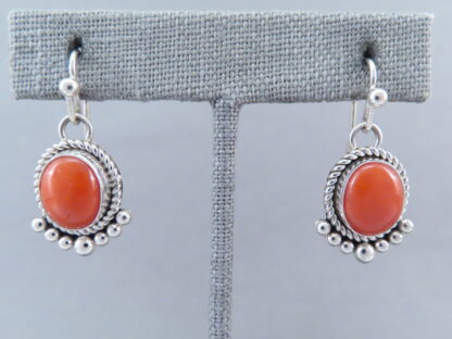 Coral Earrings by Artie Yellowhorse