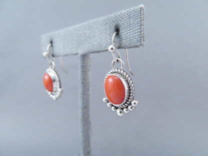 Coral Earrings by Artie Yellowhorse