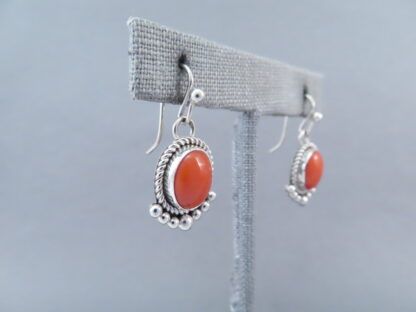 Coral Earrings by Artie Yellowhorse
