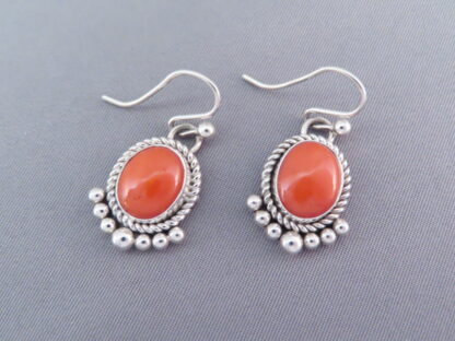 Coral Earrings by Artie Yellowhorse