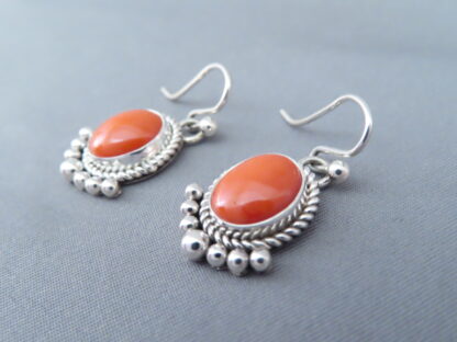 Coral Earrings by Artie Yellowhorse