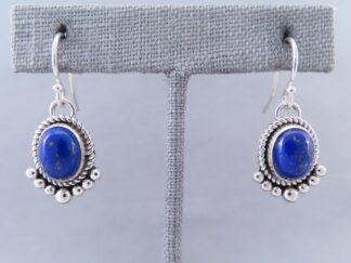 Artie Yellowhorse Lapis & Sterling Silver Earrings