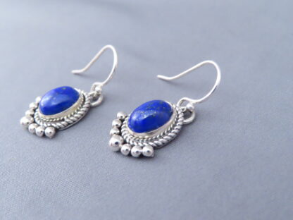 Artie Yellowhorse Lapis & Sterling Silver Earrings